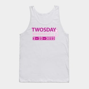 Twosday Marriage 2 February 2022 Marriage Gift Tank Top